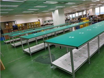 鋁合金產線工作桌,工作桌,鋁擠型產線工作桌
