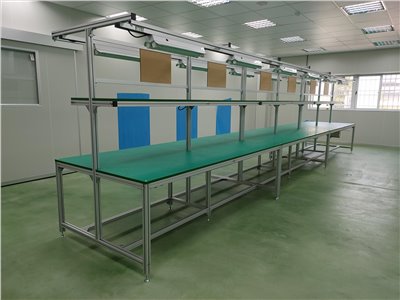 鋁合金產線工作桌,工作桌,鋁擠型產線工作桌