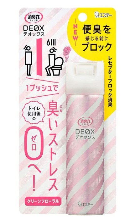 雞仔牌 DEOX消臭力浴廁除臭噴霧50ml-潔淨花香