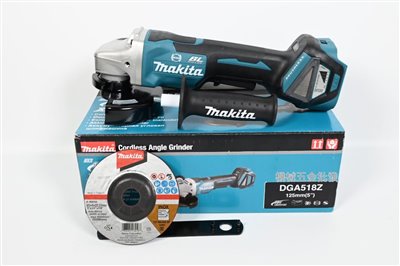 makita {牧田}  DGA518Z 18V 5"充電式無刷平面砂輪機【單主機】