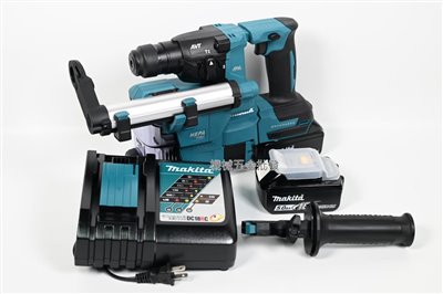 makita {牧田}  DHR183RTWJ 18V充電式四溝震動電鑽附DX16集塵器 輕巧型