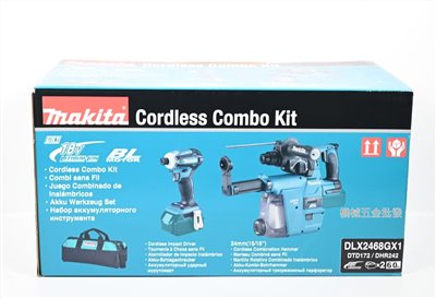 makita {牧田} DLX2468GX1 DHR242電鑽 DTD172起子 18V充電無刷雙機組