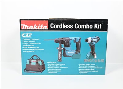 makita {牧田} CLX220SX1 12V雙機組TD110D衝擊起子機+HR140D充電式電鎚