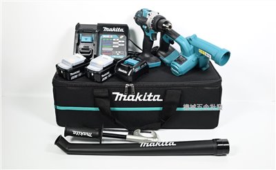 makita {牧田} DLX2444GX1 18V充電式電鑽 吹風機雙機組 DHP486/DUB186
