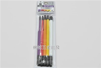ANEX ACBP5-150L 5支組 彩色六角球型起子頭 內六角頭 150MM長 日本製
