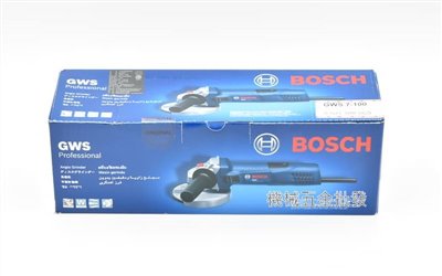 BOSCH {博世} GWS 7-100 4"電動平面砂輪機 切割機/ 非GWS 7-100ET