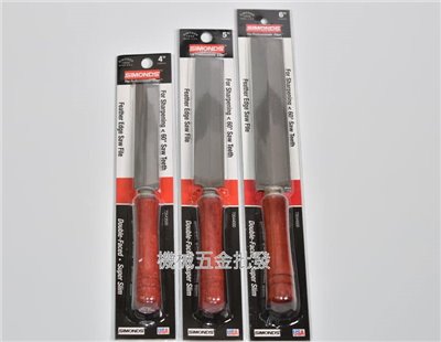 SIMONDS 4"、5"、6" 附柄鋸用銼刀 踞刃研磨專用 木柄 美國