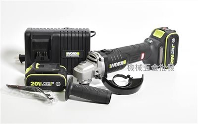  WORX {威克士} WU808 20V4.0A充電式無刷平面砂輪機 切斷機