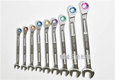 SHELL 超輕量加長型棘輪扳手 小角度款 8mm-19mm 9支組