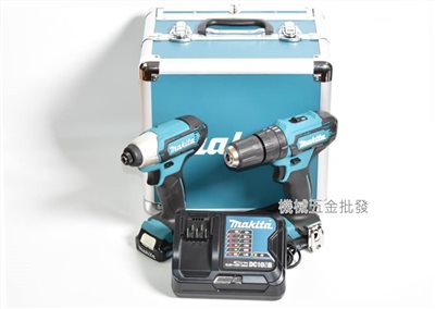 makita {牧田} CLX228SX1 12V充電雙機組 TD110起子機+HP333震動電鑽