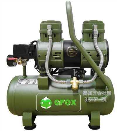 GFOX 3.5HP 15L、3.5HP 30L 無油式高速型空壓機{軍綠色}  {黑色}