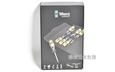 德國 wera kraftform 900/7 Set2 鑿型六角柄起子組 6件組 贈送開罐器