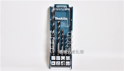  makita {牧田} E-14255 直柄萬用鑽頭組 5支/組 木材/金屬/水泥 圓柄鑽頭