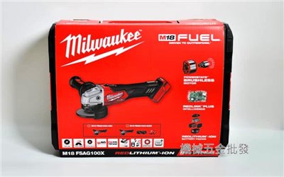 Milwaukee {美沃奇} M18 FSAG100X-502X 4吋 18V充電式無刷砂輪機
