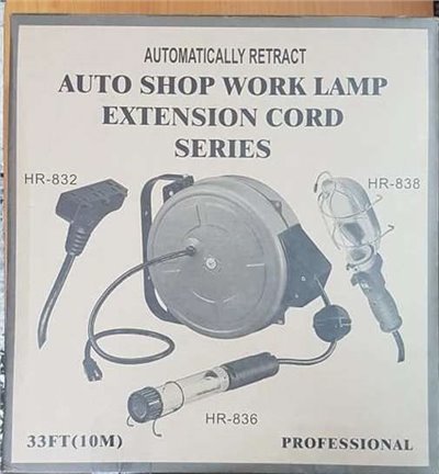 台灣  HR-830B自動收線器 (1/4"x10M) 風管 風管 輪座
