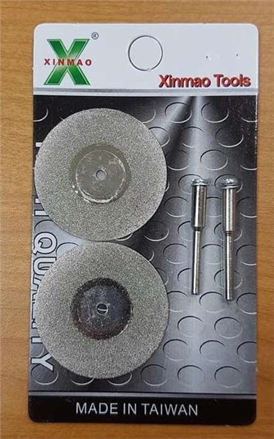 XINMAO 帶柄研磨系列 3mm柄徑 鑽石磨片 (金鋼石) 40mm