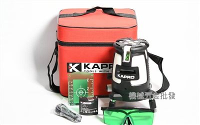  KAPRO {以色列}  KP875GD 綠光雷射水平儀 墨線儀 4V1H1D 4垂直1水平 木工用