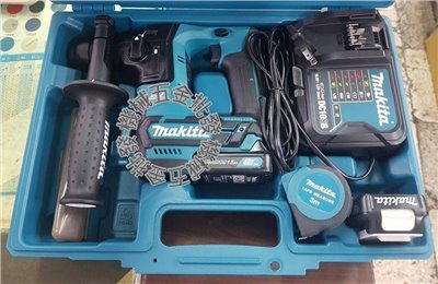 MAKITA {牧田} HR166DSYE1 12V充電式無刷四溝電鎚 四溝鎚鑽 附64件工具組