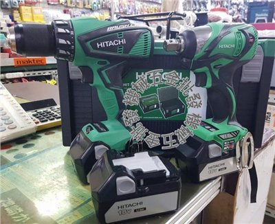 HITACHI {日立}超值組合雙機組18V 限量兩組WR18DBAL衝擊扳手+ DV18DBEL震動電鑽
