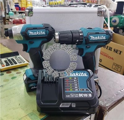 MAKITA {牧田}12V充電式雙機組CLX202SMAX TD110D起子+HP331D震動電鑽