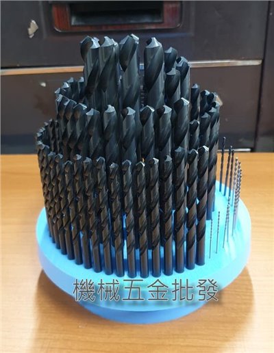 直柄鑽鐵鑽頭組 附塑膠轉盤 100支組