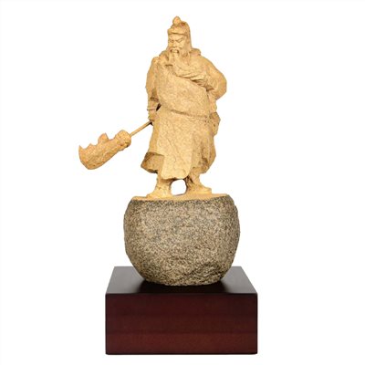 原石雕塑獎座-武聖