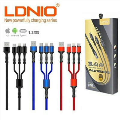 LDNIO力德諾超高速3IN1充電線