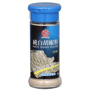 《飛馬》白胡椒粉-A新瓶‧White Pepper Powder‧全素或純素‧30g