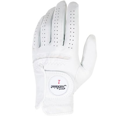 Titleist 男用 Perma-Soft 小羊皮 Glove ,白