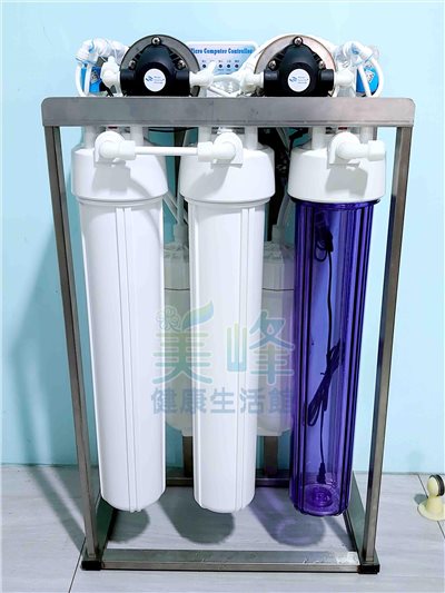 商用20吋800G白鐵腳架電腦控制逆滲透純水機.雙水冷式馬達.連續供水最多日造水量3頓純水