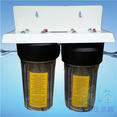 10吋大胖二道烤漆吊片(2透杯) 水塔過濾器、大胖淨水器，ISO台製(含扳手不含濾心)