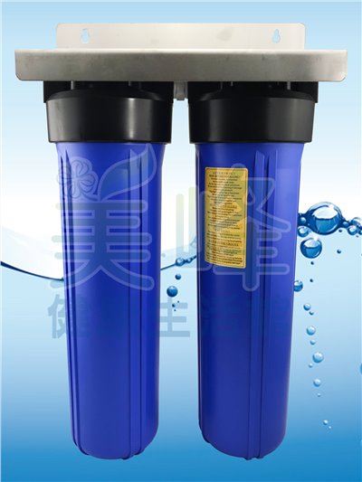 20吋大胖二道烤漆吊片(2藍杯)濾水器.濾水器.淨水器.水族過濾.全戶式過濾.水塔過濾器(含扳手不含濾心)