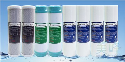 台灣製造，10英吋 Clean Pure 三道式一年份濾心組，加強除氯三道組✦