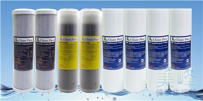 台灣製造，10英吋 Clean Pure 三道式一年份濾心組，軟水除氯三道組✦