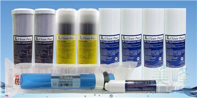 台灣製造，10英吋 Clean Pure 五道式一年份濾心組，軟水除氯10支組✦