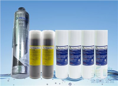 濱特爾家用BH2淨水器 三道式過濾器生飲級全認證一年份濾心(軟水版)✦