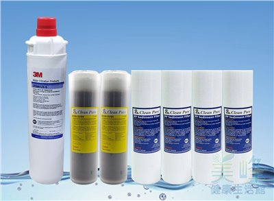 3M 9812XS家用淨水器 三道式過濾器生飲級全認證一年份濾心(軟水版)