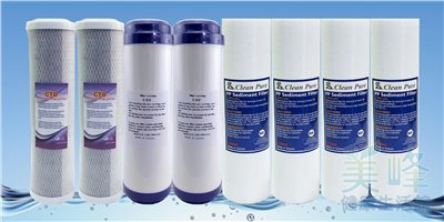 三道式淨水器/RO機淨水前置/三胞胎/飲水機/開水機淨水三道除氯一年份濾心✦