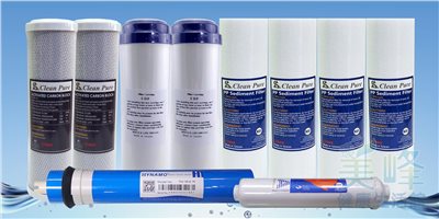 台灣製造RO機五道式/RO機淨水器/純水機採用通過NSF認證/SGS認證濾心一年份10支組✦