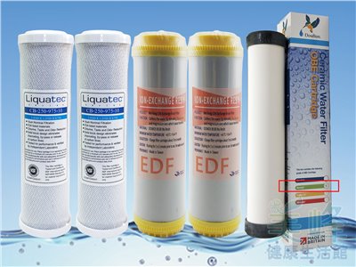 丹頓三道式淨水器/淨水器/RO機逆滲透淨水/前置淨水器，生飲級NSF認證矽藻級一年份濾心✦