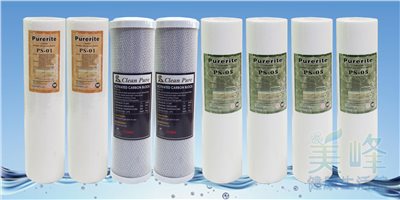 RO逆滲透/RO機/淨水器/飲水機/三道式適用地下水一年份濾心通過NSF認證台灣製造8支組✦