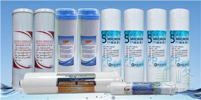 台灣美峰一年份濾心，RO機逆滲透五道淨水器過濾器適用水族養魚除氯濾心✦