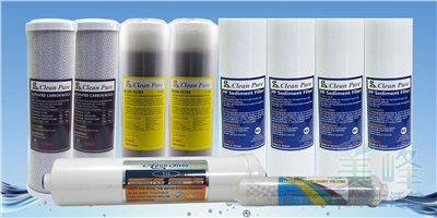台灣製造五道式<基礎過濾>一年份濾心，適用地下水水質，通過NSF/SGS雙認證濾心（10支組合）✦