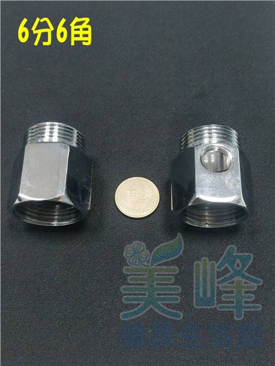 六分六角雙溫混合龍頭用進水三通，廚上水源，適用各式淨水器、RO、電解水機