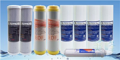 台灣製造五道式RO機NSF/SGS雙認證適用RO淨水/逆滲透，不含RO膜一年份濾心(9支組)✦