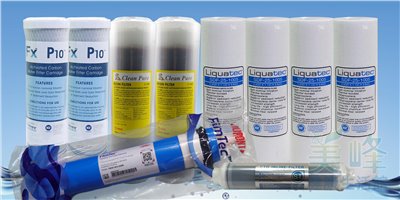 美國5道式RO機淨水器.逆滲透一年份濾心通過NSF認證通用10吋規格<含RO膜>10支組✦