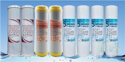 台灣美峰三道式一年份濾心組，適用RO機逆滲透.三道式淨水器.過濾器前置三道✦