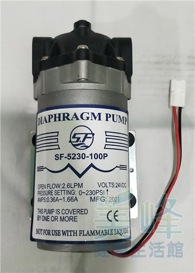 台製超泵大流量高壓馬達、微霧馬達、造霧機專用馬達SF-5230-100P可配15顆噴頭