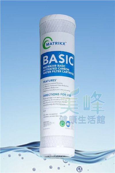 美國進口KX牌高效能壓縮柱狀活性碳濾心通過NSF認證10英吋適用RO機.淨水器.飲水機