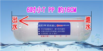 適用各式淨水器、加壓馬達前置過濾泥沙雜質聚丙烯PP材質濾心6吋，通過SGS認證